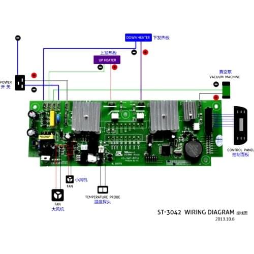 Main Circuit Board Replacement Parts ST3042 For 3D Vacuum Sublimation Heat transfer machine