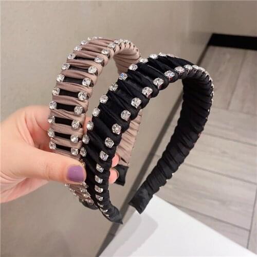 Baroque Pearl Flower Hairbands For Women Hair Accessories For Girls Headband Hair Band Colorful Crystal Headbands