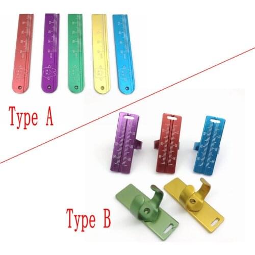 1Pc Colorful Aluminium Dental Endo Rulers Span Measure Scale Endodontic Finger Rulers Dentist Tools Materials