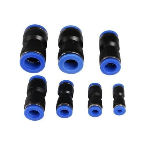 1PCS 7 Size Reducer Connectors For Air Vacuum Water Hose Plastic Pneumatic Parts Pneumatic Fittings Push In Straight