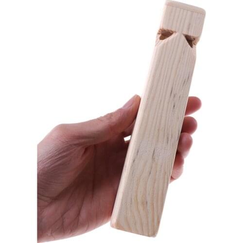 1PCS Creative Wooden Train Whistle Wood Steam Train Whistle Toy Locomotive Sound Warning Steam