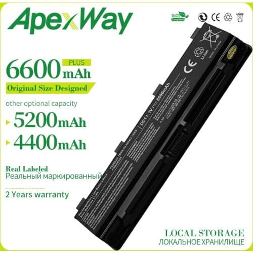 6600MAh 10.8V 6Cells Laptop Battery for Toshiba Satellite PA5024U-1BRS 5024 5023 C850 C855D PA5023U-1BRS PA5024 PA5023 PA5024U