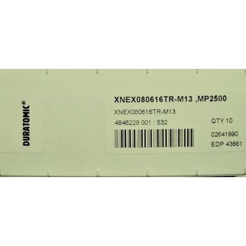 10PCS CARBIDE INSERT XNEX080608TR-M13,MP2500