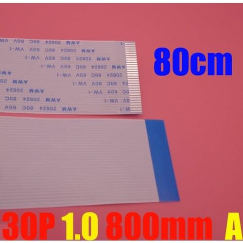 30 pin Flat Switch Ribbon 30p Flex Cable Power Button 30pin 1.0mm 80cm 800mm Forward AWM 20624 80C 60V VW-1 FFC flat line