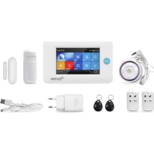 4.3 Inch TFT Monitor Touch Screen WIFI+GSM GPRS Alarm System