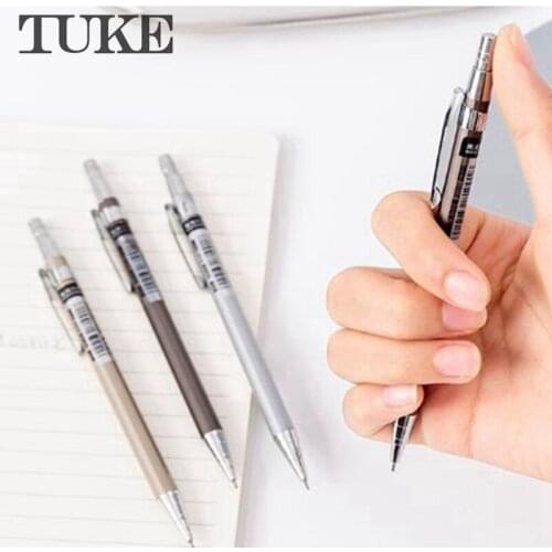 5 pcs High Quality Full Metal Mechanical Pencil 0.5/0.7mm For Professional Painting And Writing School Supplies