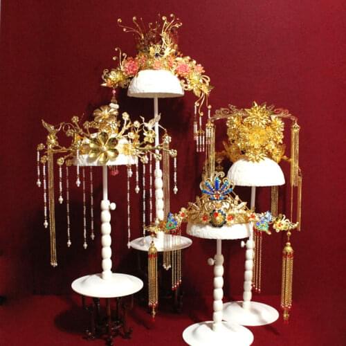 7 Designs Female Hair Tiara Ancient Chinese Princess Empress Bride Wedding Hair Tiara Hair Jewelry Cosplay TV Play Photography