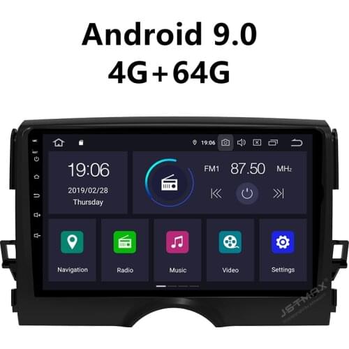 JSTMAX 9'' Android 9.0 ISP Screen Car Radio Stereo Player For Toyota Reiz Mark X 2011-2017 DSP Player GPS Navigation 4G + 64G
