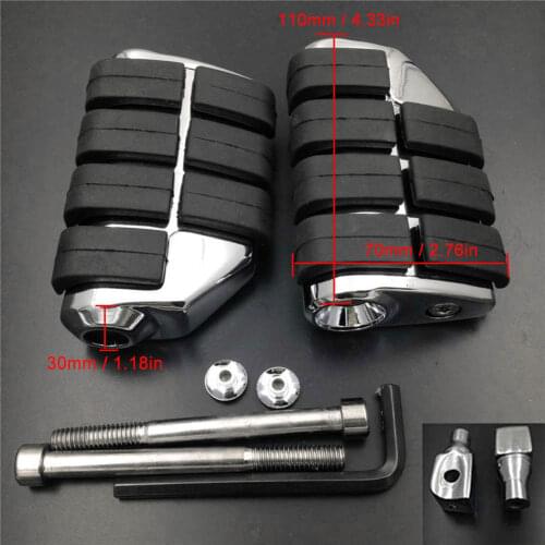 Large Rear Foot Pegs Pedals footpeg Rest For 1990-1999 1995 1996 1997 1998 Yamaha Virago 750 1100 XV750 XV1100 Motorcycle