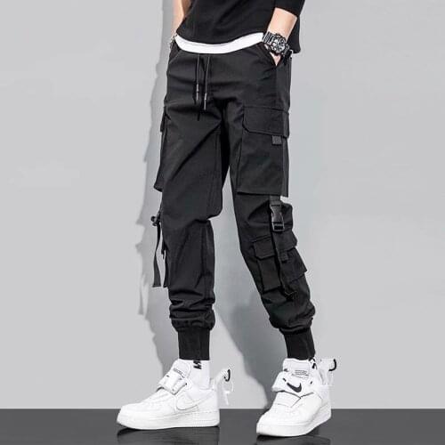 2021 Fashion Streetwear Harajuku New Mens Cargo Pants Casual Mens Pants Hip-Hop Jogging Sports Mens Long Trousers Male Clothes