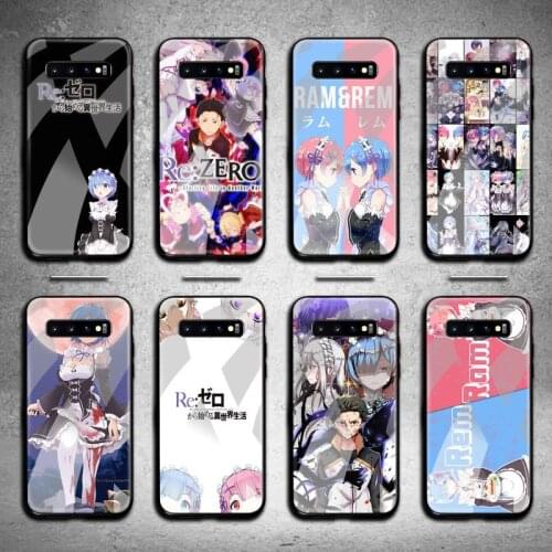 HOTCASHOP Life in a different world from zero Phone Case Tempered Glass For Samsung S20 Plus S7 S8 S9 S10 Plus Note 8 9 10 Plus