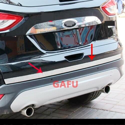 For 2013 2014 2015 2016 2017 2019 2020 FORD KUGA Car Accessories Rear Trunk Molding Lid Cover Trim Chrome Decoration Strip