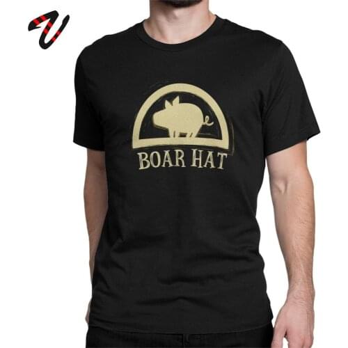 The Seven Deadly Sins T-Shirt for Men Boar Hat Sign Hawk Tshirt O Neck Cotton Clothes Graphic T Shirt Short Sleeve Hip Hop Tees