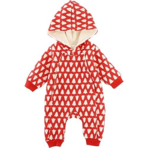 Baby Plus Velvet Thicken Coat Winter Clothing Bodysuit Newborn Warm Snow Wear Jumpsuits boy Girl Cotton clothing