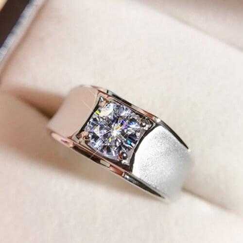 MENGYI New Adjustable Opening Rings For Men Fashion Domineering Jewelry Inlay Super Shiny Zircon Neutral Wedding Rings