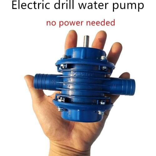 DWZ Heavy Duty Self-Priming Hand Electric Drill Water Pump Micro Submersibles Motor Ultra Home Garden Centrifugal Pump Mini