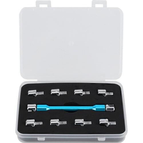 Motorcycle Spoke Wrench CNC Spanner Set 5.0‑6.8 Length 93mm/3.7in For Most Motorbike Red/Golden/Blue