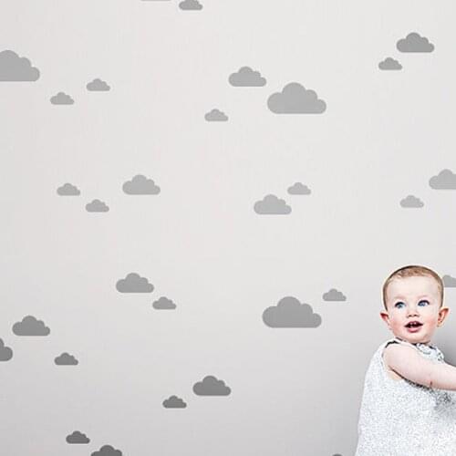 Cloud Wall Stickers For Kids Colorful Cartoon Creative Bedrooms Home Decoration DIY Art Removable Room Kid Girls Wallpaper Decor