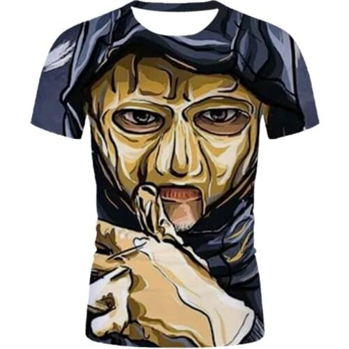 New artistic clown graphic T-shirt 3d printed unisex T shirts Shirt fashion mens tops Casual loose t-shirt Sports menswear