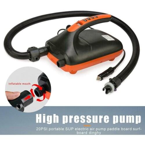 New Arrival 1pc Portable 20PSI SUP Electric Inflatable Pump Rubber Boat High Pressure Air Pump
