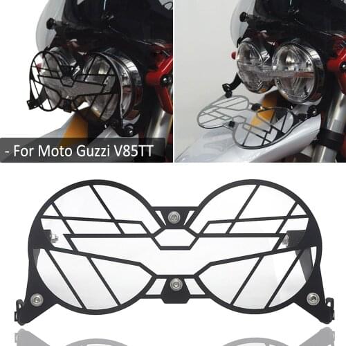 For Moto Guzzi V85TT V85 TT V 85 TT NEW Motorcycle Folding Headlight Head Light Guard Protector Grill Double Protection Cover
