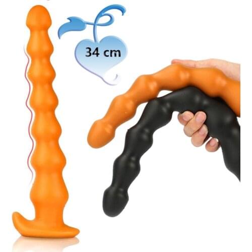 SexShop Super Long Anal Beads Silicone Big Butt Plug Prostate Massage Anal Dilator Adult Toys For Men Women Couples Sex products