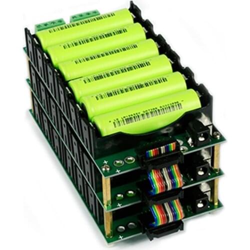 DIY lithium battery cartridge protection board 12V mobile 18650 welding free 3 strings 6 strings power wall