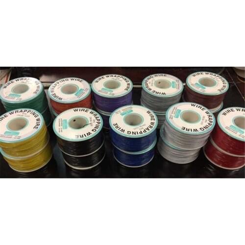 1pcs AWG30 Electrical Wrapping Wire 0.5mm Single Core Copper Cable OK Line Circuit Board PCB Jumpers Fly Airline Connecting Line