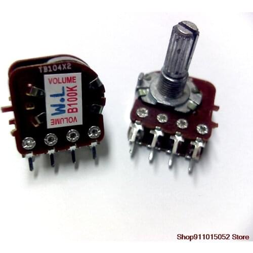5 PCS Taiwan 8 feet 100 k with the volume potentiometer double tap potentiometer stepping potentiometer