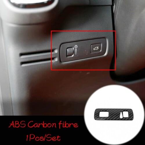 ABS Matte/Carbon Fibre For Volvo XC40 2017 2018 2019 Car Accessories Left Middle Control Box Frame Cover Trim Car Sticker