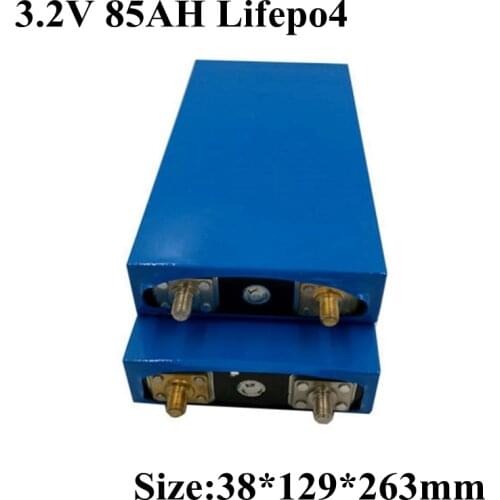 3.2V 85AH Lifepo4 Battery 85AH Lithium Bateria for DIY 12V 24V 36v Lifepo4 Battery Electric Scooter Car Bike Inverter LED Lamp
