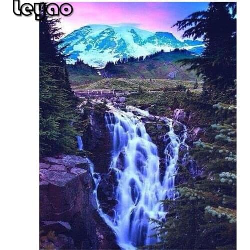 DIY diamond painting landscape adult full square diamond paint with diamond kit 5D diamond art wall decoration waterfall