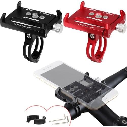 Full Aluminium Alloy Mobile Phone Holder Stands for Bicycle Motorcycle Metal Mountain Bike Road Bike Phone Holder for iphone 6 8