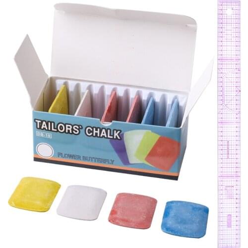 LMDZ Plastic Sewing Tailor Shared Double Side Metric Straight Ruler Erasable Tailor Chalk Sewing Chalk Transparent Yardstick