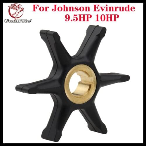 CARBOLE Water Pump Impeller For Johnson Evinrude OMC 9.5HP 10HP 18-3003 377178 775519 Boat Parts & Accessories 6 Blades