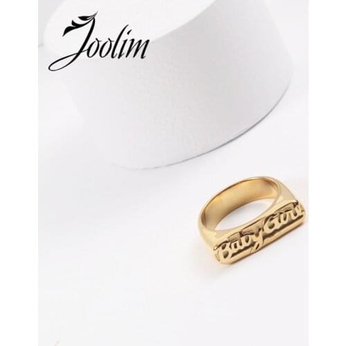 Joolim Gold Finish Baby Girl Stainless Steel Rings 2021 Jewelry