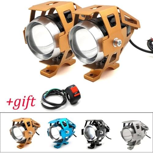 Motorcycle LED Headlights U5 Led Spotlight moto light Fog Spotlights 12V For Honda XR230 XR250 XR400 XR125 xr 250 400