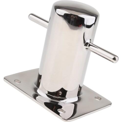 Stainless Steel Boat Deck Single Cross Bollard Mooring Cleat Bitt Heavy Duty