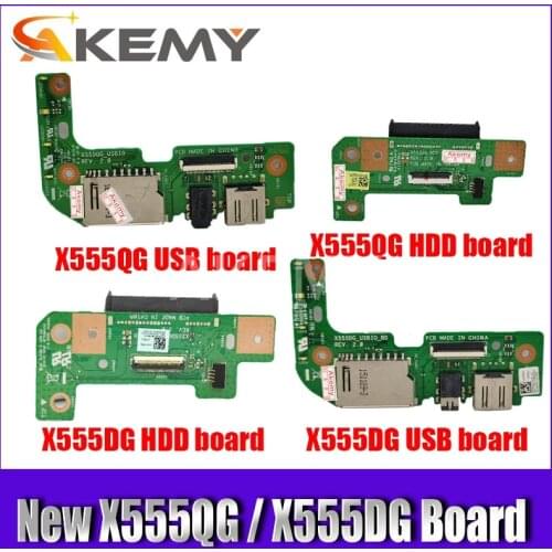 New Original For Asus X555Q X555QG X555D X555DG REV2.0 USB AUDIO CARD READER BOARD HDD Board Hard disk drive board