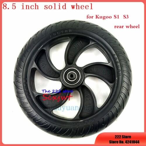 Original factory Rear Wheel For KUGOO S1 S2 S3 Folding Electric Scooter spare part 8.5 inch solid tyre wheels
