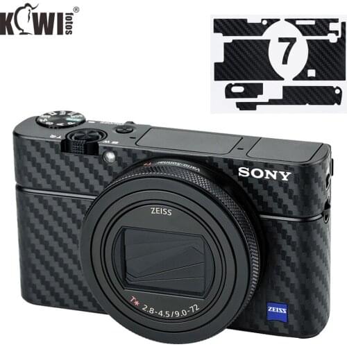 Kiwi Anti-Scratch Camera Body Carbon Fiber Film Skin For Sony RX100 VII RX100VII RX100M7 RX100 Mark VII Anti-Slide 3M Sticker