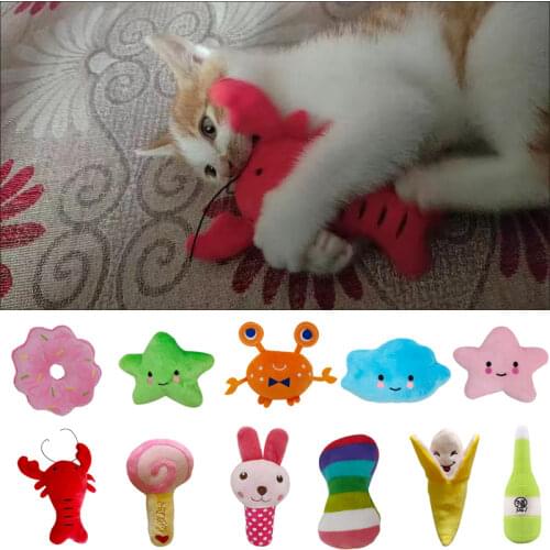 Plush Pet Chew Toys for Small Dogs Cats Squeak Squeaker Puppy Dog Toy Chihuahua Yorkies Accessories Supplies zabawki dla psa