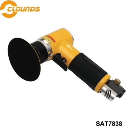 SAT7838 Pneumatic Sander Air Tool 2" 3" Pad Size Power Tools Decelerate Mini Air Sander