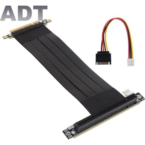 Riser PCI-E X8 to X16 Mining Extension Cable PCIe 8x 16x Extender For X99 Server Dual CPU Motherboard RTX 3080 3060ti ETH Miner