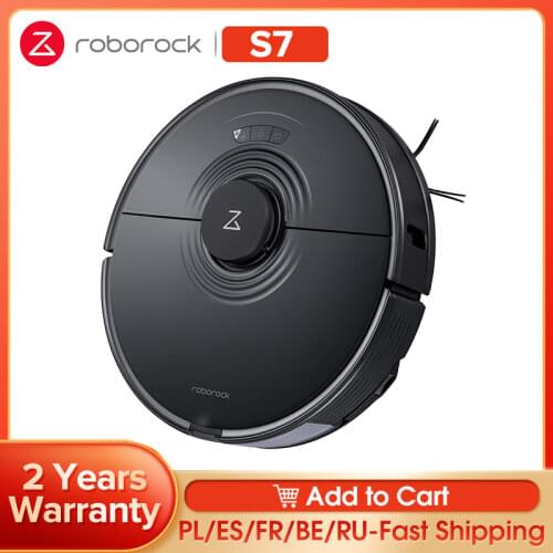 Roborock S7 Vacuums Cleaners Robot Laser Navigation Home Carpet Sweeper Sweeping Wet Mopping Robot Upgrade From S5 Max