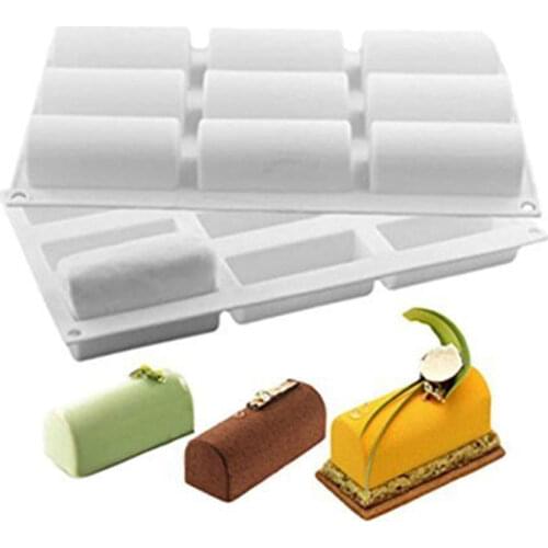 Silicone Mold 3D Stick Shape for Chocolate Truffle Mousse Cake Dessert Mold DIY Baking Moulds