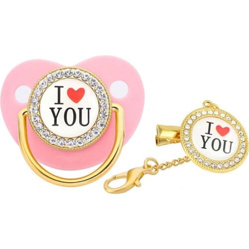I Love You Baby Pacifier Kid Playing With Mouth Silicone Pacifier Chupetes Para Bebes Tetine Bebe Chupetero Chupeta De Luxo