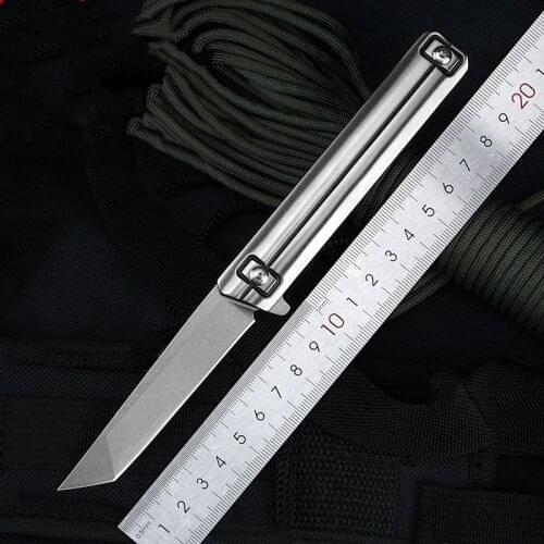 S13 Folding Knife D2 Blade Stainless Steel Handle Ball Bearing Outdoor Tactical Camping Hunting Survival Knife EDC Multi Tool