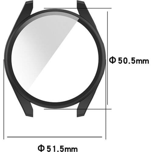 Ultra-thin Watch Protective Cover Tempered Film Screen Protector Shell for Huawei Watch3 Pro Smart Watch Accessories