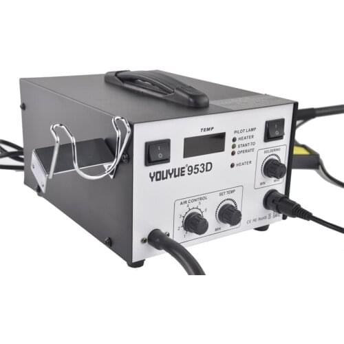 YOUYUE 953D 110V/220V 2 in 1 BGA Rework Station Soldering Station Hot Air Gun Desoldering Machine Free shipping